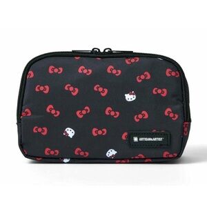 Rare Japan Exclusive ARTISAN & ARTIST × HELLO KITTY Black Red Pouch NIB